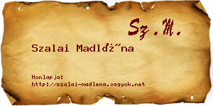 Szalai Madléna névjegykártya